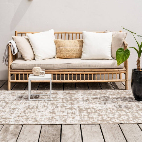 Buiten vloerkleed Frost - Bruin/Wit -  dubbelzijdig - EVA Interior - 200 x 290 cm - vtwonen shop