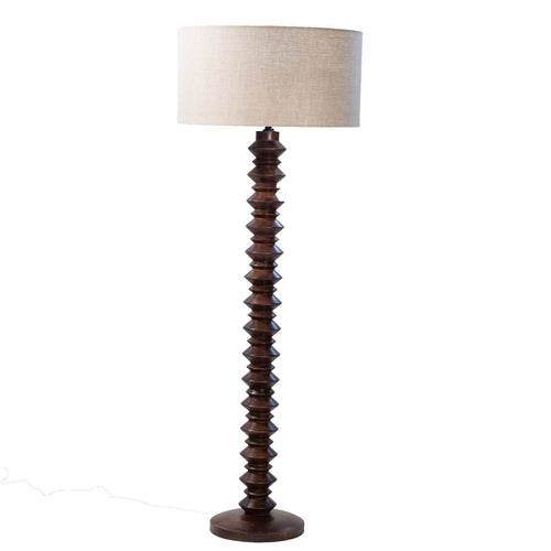 Giga Meubel Vloerlamp Alice - Walnoot - vtwonen shop