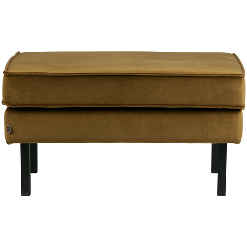 BePureHome hocker op poten  Rodeo - Velvet - Honing Geel - 45x84x54 - vtwonen shop