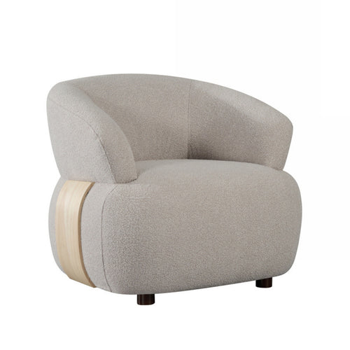 LABEL51 Fauteuil Valenza - Naturel Stof - Draaibaar