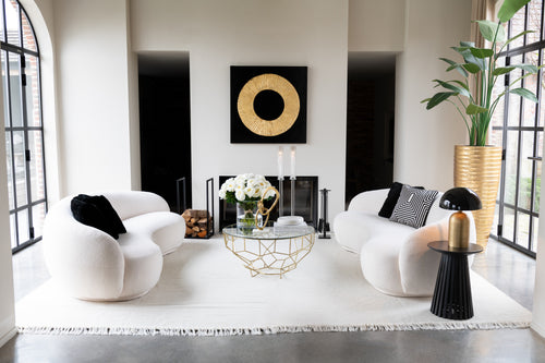 J-Line kaarshouder Moira - glas -  transparant - medium