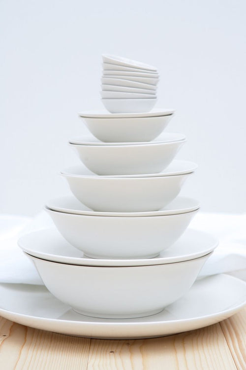 vtwonen - Saladekommen - Kommen - Wit - 23cm - Set van 6 schalen - vtwonen shop