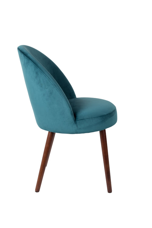 Dutchbone Barbara Eetkamerstoelen Blauw - Set van 2 - vtwonen shop