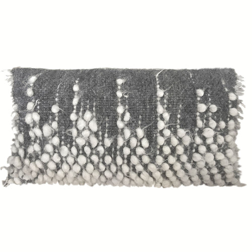 Malagoon kussen Drops - grijs - 40x70cm 100% wol