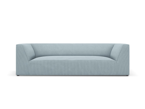 Micadoni Bank Ruby 3-zits, ribfluwelen, lichtblauw - 93x232x69cm