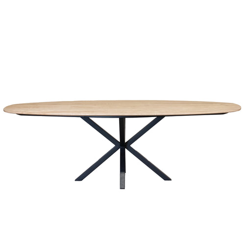 DÉJA Living Eettafel Gabriel - Ovaal - Eikenhout - 240cm