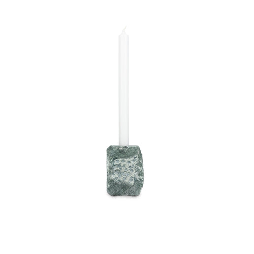 S|P Collection - Kandelaar 8x8xH13,5cm marmer groen Opus