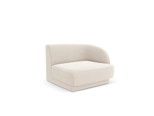 Micadoni rechter module Miley flueel lichtbeige - 90x90x70cm