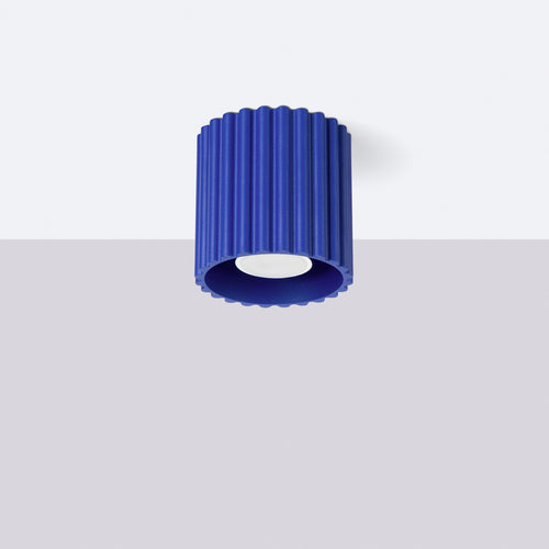 Sollux Lighting Plafondlamp AURA 1 ultramarijn GU10 - 10x10x10cm