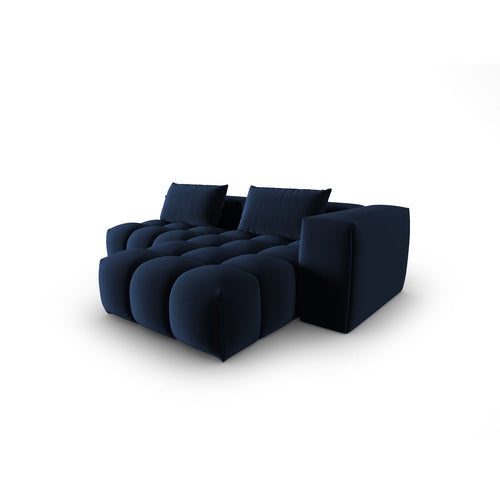 Cosmopolitan Design - Modulaire hoekbank rechts Verona 3-zits, flueel koningsblauw - 145x205x70cm