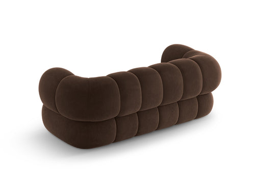 Cosmopolitan Design Bank Koge 2-zits, flueel chocolade - 95x180x70cm