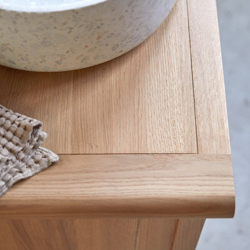 Tikamoon Massief eiken badmeubel 65 cm - Naturel - vtwonen shop