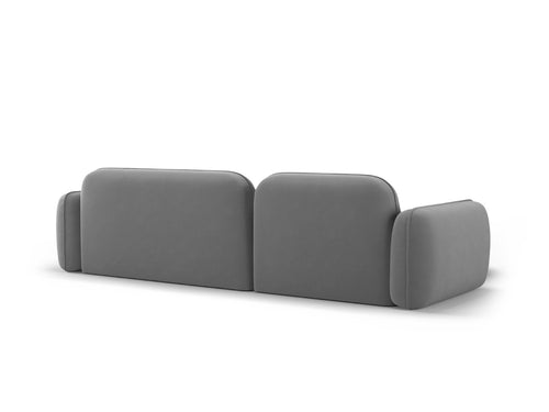 Cosmopolitan Design Modulaire hoekbank links Sydney 4-zits, flueel, lichtgrijs - 165x275x70cm
