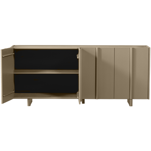 WOOOD dressoir Basu - Grenen - Mud - 85x200x46