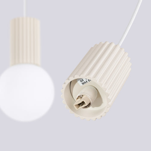 Sollux Lighting Hanglamp HALO 2L beige - 33,5x6x120cm