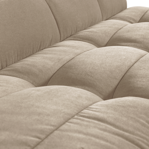 vtwonen Eetbankje Met Rugleuning 164cm Cluster - Velvet - Zacht Beige - 86x164x75