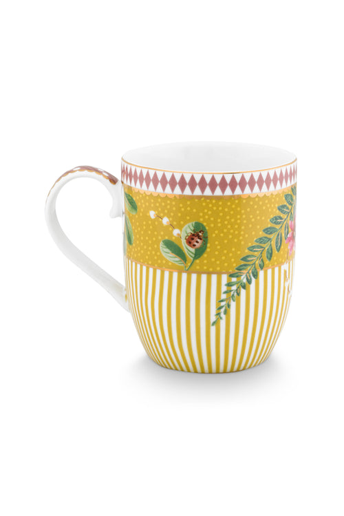 Pip Studio La Majorelle Mokken - Servies - Set van 4 Kleine Kopjes - Geel - 200ml - vtwonen shop