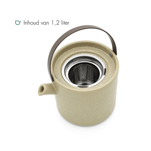 Bredemeijer - Theeset Umea 1,2L met theelicht leemgrijs - vtwonen shop
