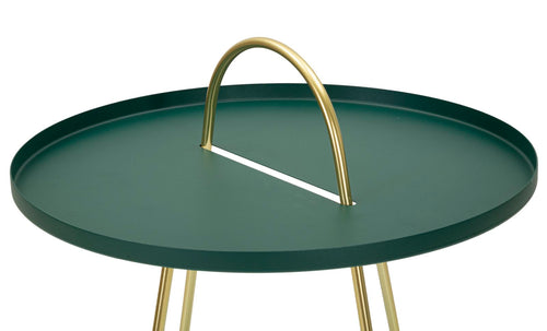 Mauro Ferretti bijzettafel - 45x59 cm - groen/goud