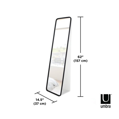 Umbra wandspiegel Hub - 157 x 37 x 5 cm - Zwart