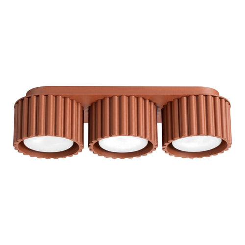 Sollux Lighting Plafondlamp AURA 3 rode oker Gx53 - 32,5x10x8cm