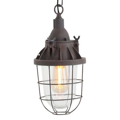 Mexlite hanglamp ebbe - 1 lichts - 17x 156 cm - bruin