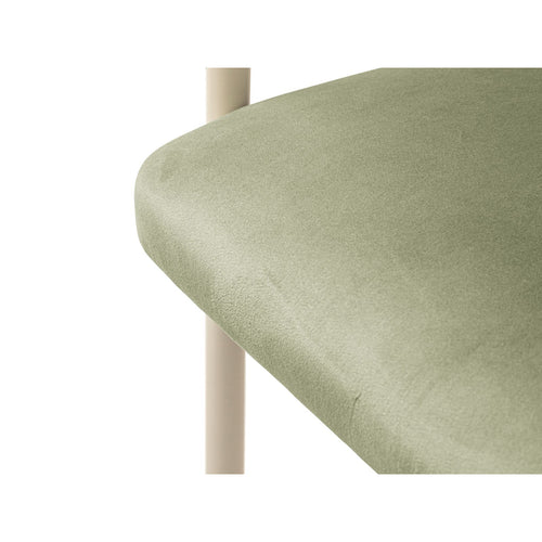 Set van 2 fluwelen stoelen Lea flueel groente - 53.5x56.5x74cm