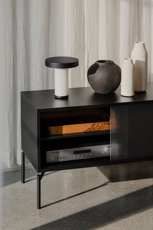 noo.ma MET TV-standaard - Vulcano Black
