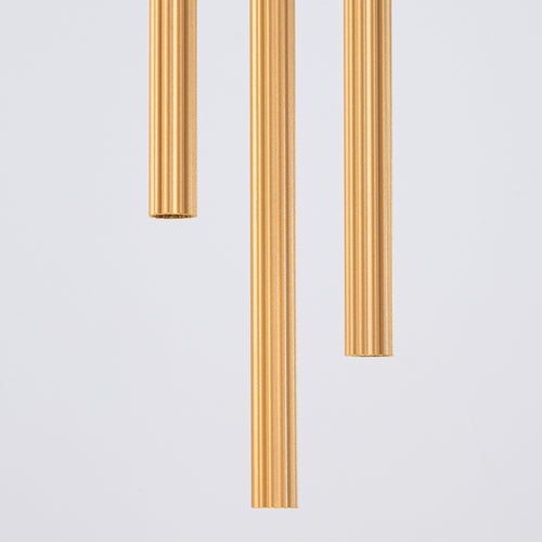 Sollux Lighting Hanglamp ARCHE 3P goud - 20x20x120cm