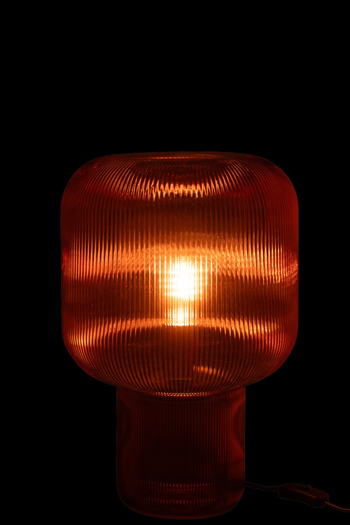 J-Line tafellamp - glas - rood