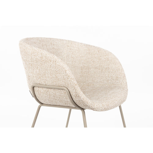 Zuiver Feston Eetkamerstoelen Met Armleuningen Beige - Set van 2