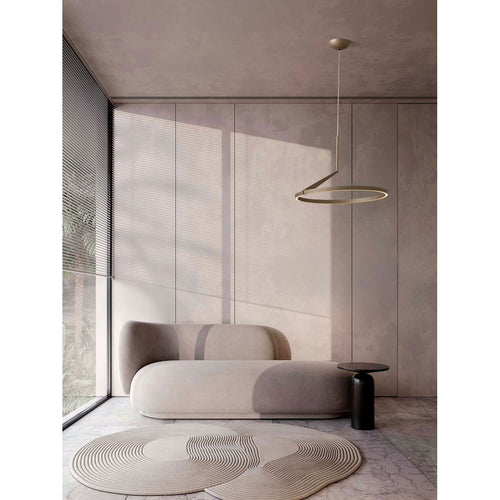 Nova Luce TILIA  Tilia Geïntegreerde LED Hanglamp Champagne Goud Triac Dimbaar LED 31W 1829lm 2700-3000-4000K CCT