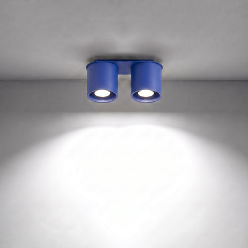 Sollux Lighting Plafondlamp ORBIS 2 ultramarijn - 26x10x12cm