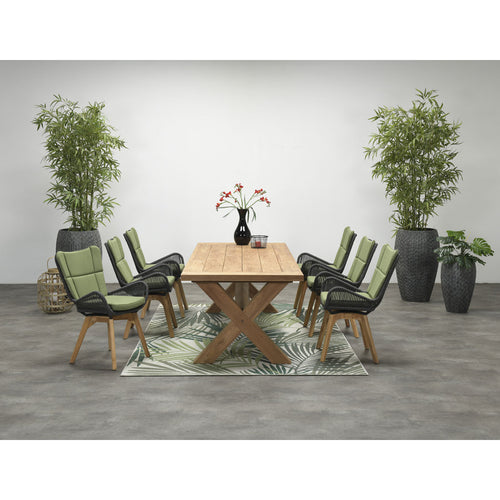 Colombia tafel - 240x100 cm - natural teakhout