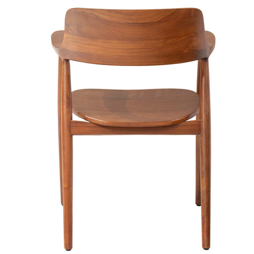 DÉJA Living Tuinstoel Luca - Walnoot Hout - Set van 2