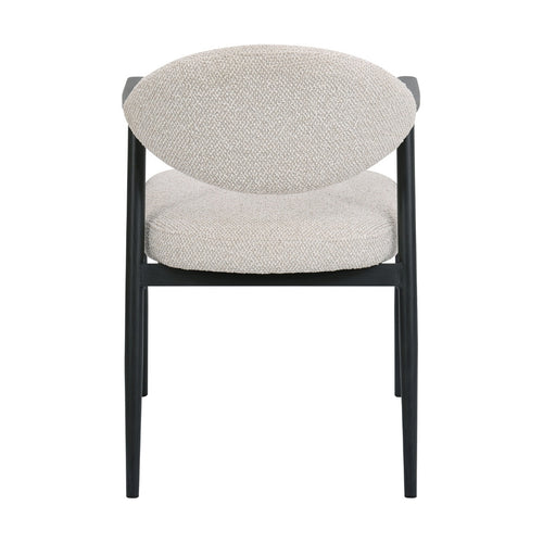 DÉJA Living Eetkamerstoel Karup - Beige/Zwart - Set van 2 - vtwonen shop