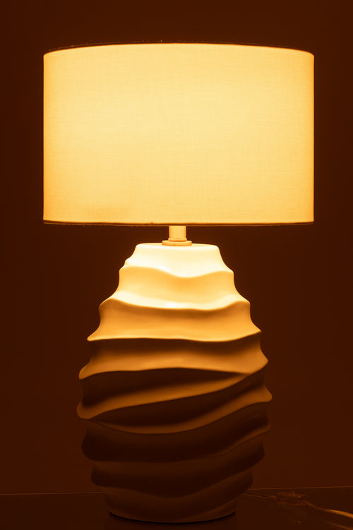 J-Line lamp Golf - keramiek - wit