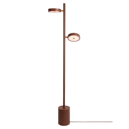 GOOD&MOJO vloerlamp Okinawa - bruin - Ø40cm