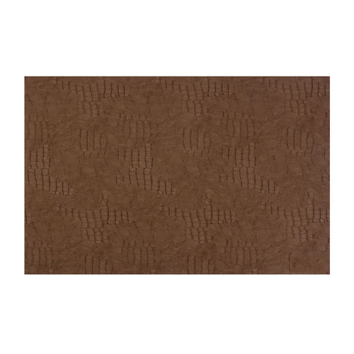 Bonbistro - Placemat 45x30cm lederlook bruin Layer - Set van 12