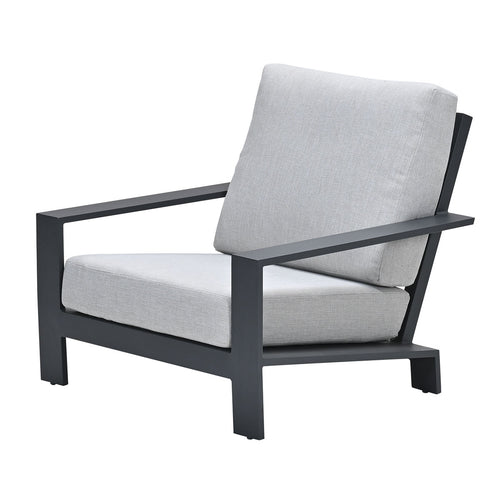 Garden Impressions loungeset Coba donker grijs - valley sand - 4-delig