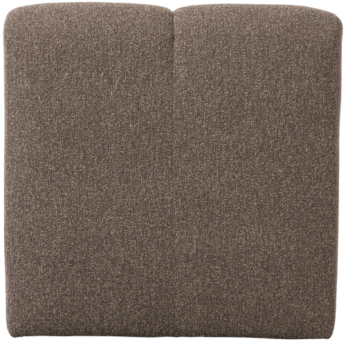 WOOOD eetbankje 84cm met rugleuning Mojo - Bouclé - Bruin Melange - vtwonen shop