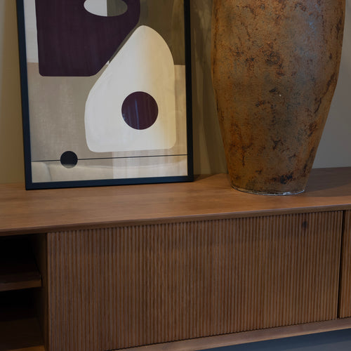 DÉJA Living Tv-meubel Melide - Donkerbruin Eiken - 200x40x45cm