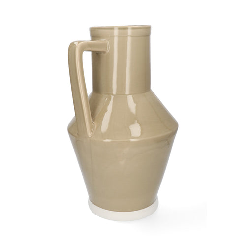 Return to Sender Vaas 45 cm taupe met handvat