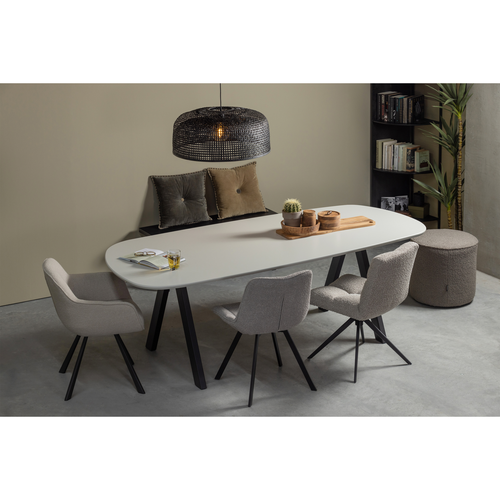 WOOOD bankje Imme - Grenen - Zwart - 45x110x35