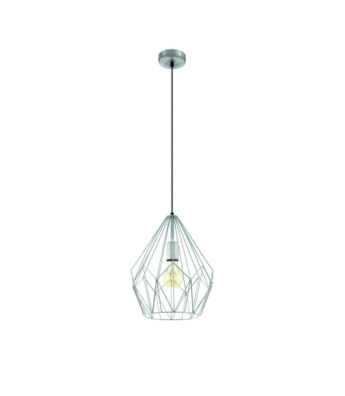 EGLO hanglamp Carlton - e27 - 1-lichts - zilverkleurig - vtwonen shop