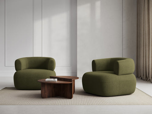 Micadoni Fauteuil Jenny boucle, groente - 88x90x73cm
