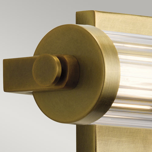 Elstead Kichler Azores Badkamer Wandlamp Natuurlijk Messing, IP44