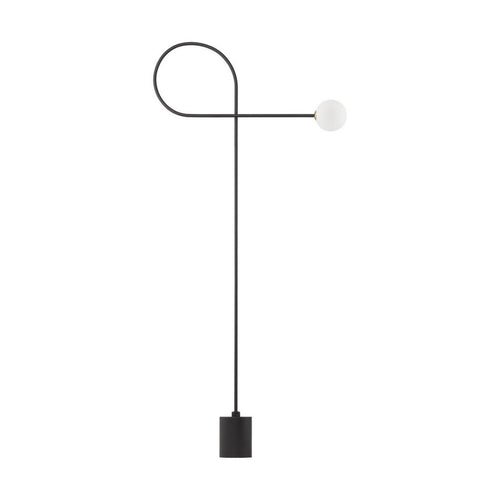Nova Luce DEDALO Vloerlamp Sandy Black, Opal LED G9 1x5W