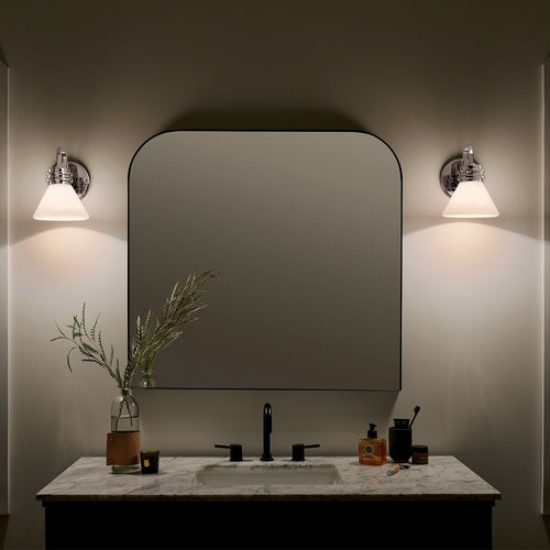 Badezimmer Wandleuchte Classic Chrom poliert 3000K IP44 1x G9