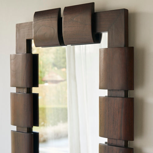 Tikamoon Spiegel in mindi 85 x 67,5 cm - Bruin - vtwonen shop